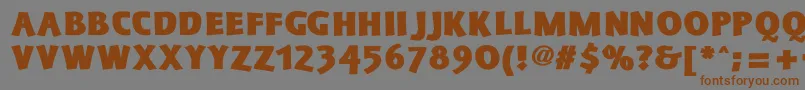 SchonanBlack Font – Brown Fonts on Gray Background
