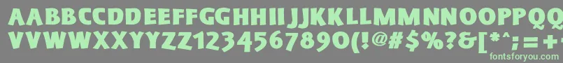 SchonanBlack Font – Green Fonts on Gray Background