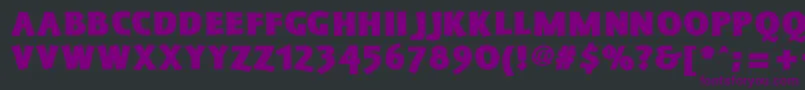 SchonanBlack Font – Purple Fonts on Black Background