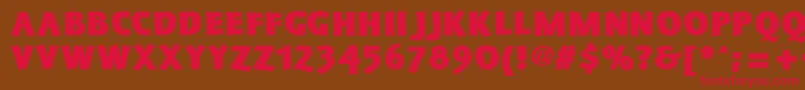 SchonanBlack Font – Red Fonts on Brown Background