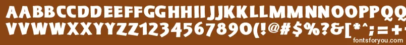 SchonanBlack Font – White Fonts on Brown Background