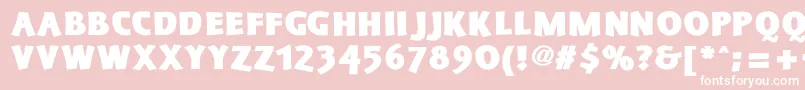 SchonanBlack Font – White Fonts on Pink Background