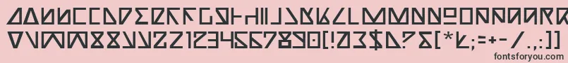 NickTurbo Font – Black Fonts on Pink Background
