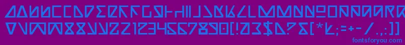 NickTurbo Font – Blue Fonts on Purple Background