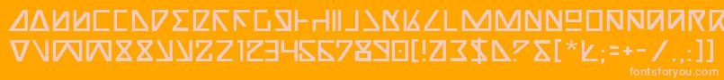 NickTurbo Font – Pink Fonts on Orange Background