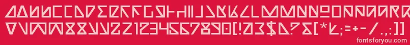 NickTurbo Font – Pink Fonts on Red Background