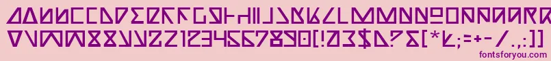 NickTurbo Font – Purple Fonts on Pink Background