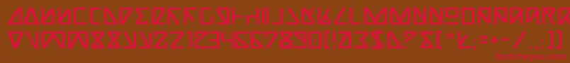 NickTurbo Font – Red Fonts on Brown Background