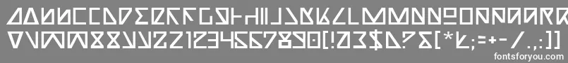 NickTurbo Font – White Fonts on Gray Background