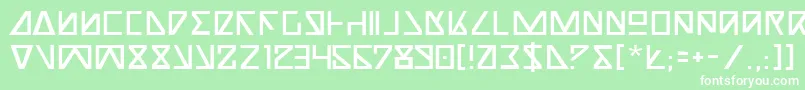 NickTurbo Font – White Fonts on Green Background