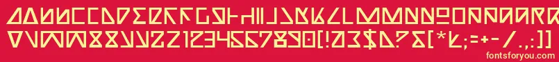 NickTurbo Font – Yellow Fonts on Red Background