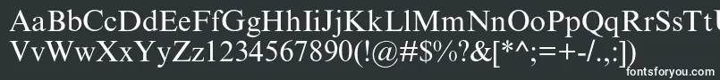 Timesnewromanmtstd Font – White Fonts on Black Background