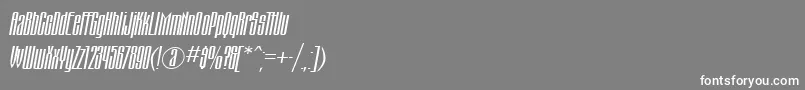 MontblancItalic Font – White Fonts on Gray Background