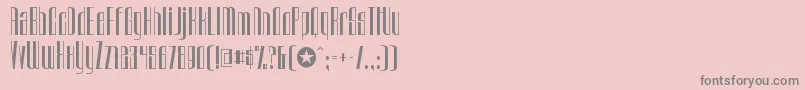 Więcej informacji o czcionce UrkelianRegular Czcionka UrkelianRegular – szare czcionki na różowym tle