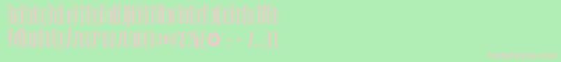 UrkelianRegular Font – Pink Fonts on Green Background