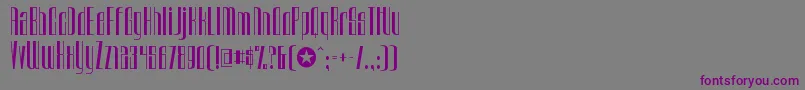 UrkelianRegular Font – Purple Fonts on Gray Background