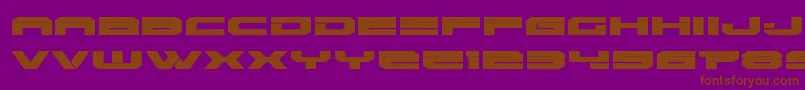 Police Eridanusexpand – polices brunes sur fond violet
