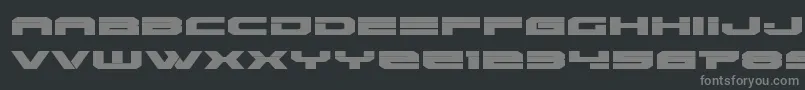 Шрифт Eridanusexpand – серые шрифты на чёрном фоне