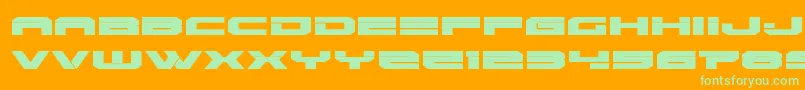 Шрифт Eridanusexpand – зелёные шрифты на оранжевом фоне