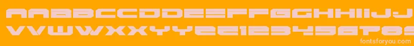 Eridanusexpand Font – Pink Fonts on Orange Background