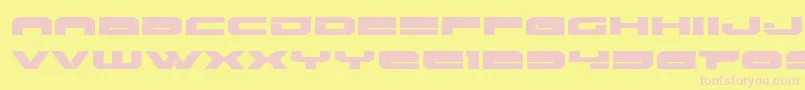 Eridanusexpand-Schriftart – Rosa Schriften auf gelbem Hintergrund