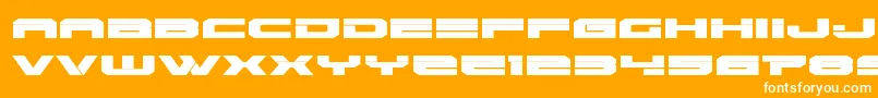 Eridanusexpand Font – White Fonts on Orange Background