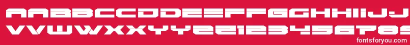 Eridanusexpand Font – White Fonts on Red Background