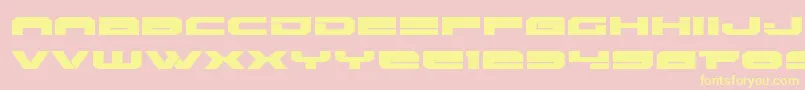 Eridanusexpand-Schriftart – Gelbe Schriften auf rosa Hintergrund