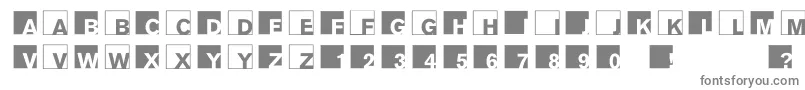 Шрифт Abclogosxyz – серые шрифты на белом фоне