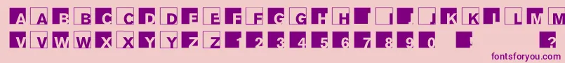 Abclogosxyz Font – Purple Fonts on Pink Background