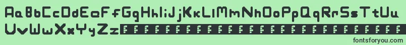 Slashman Font – Black Fonts on Green Background