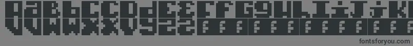 フォントTypoPixel – 黒い文字の灰色の背景