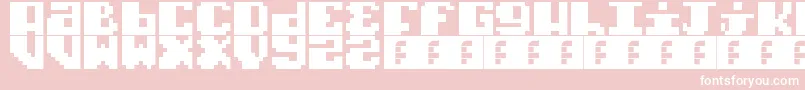 fuente TypoPixel – Fuentes Blancas Sobre Fondo Rosa