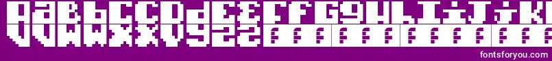 fuente TypoPixel – Fuentes Blancas Sobre Fondo Morado