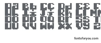 Überblick über die Schriftart TypoPixel
