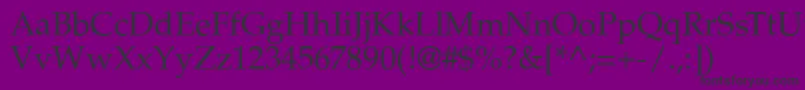 PalazzoRegular Font – Black Fonts on Purple Background