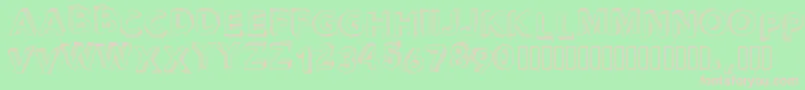 Pwperspective Font – Pink Fonts on Green Background