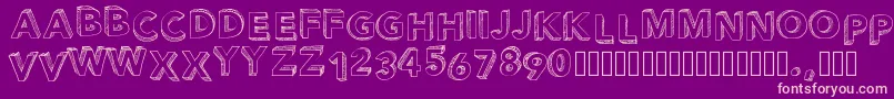 Pwperspective Font – Pink Fonts on Purple Background