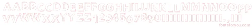 Pwperspective Font – Pink Fonts on White Background