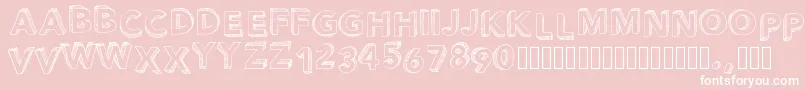 Pwperspective Font – White Fonts on Pink Background