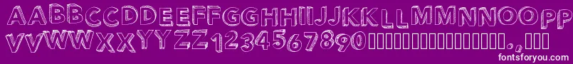 Pwperspective Font – White Fonts on Purple Background