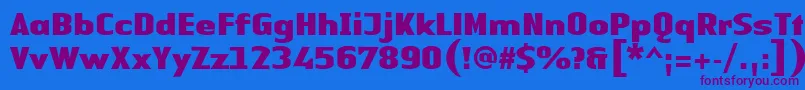 LinotypeAuthenticSansBlack-fontti – violetit fontit sinisellä taustalla