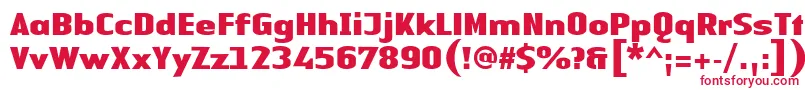 Шрифт LinotypeAuthenticSansBlack – красные шрифты