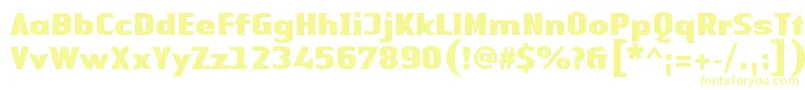 LinotypeAuthenticSansBlack-Schriftart – Gelbe Schriften