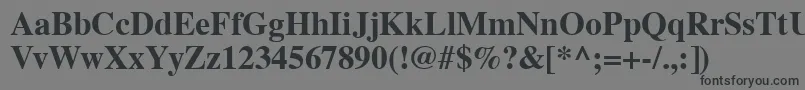Vremfb Font – Black Fonts on Gray Background