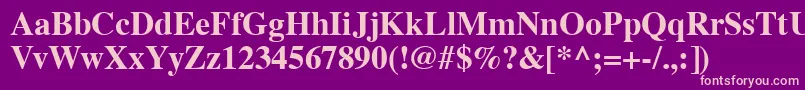 Vremfb Font – Pink Fonts on Purple Background