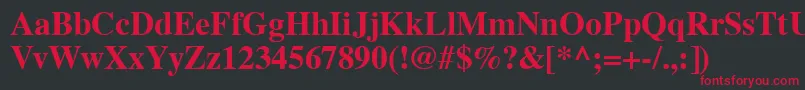 Vremfb Font – Red Fonts on Black Background
