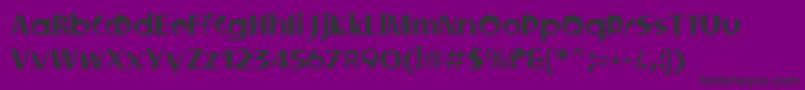 Locked Font – Black Fonts on Purple Background