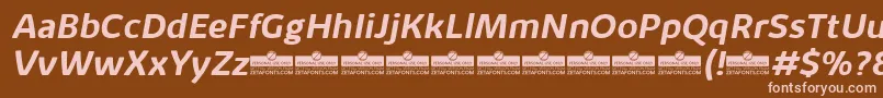 More about KabrioAlternateBoldItalicTrial Font KabrioAlternateBoldItalicTrial Font – Pink Fonts on Brown Background