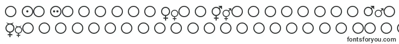 Шрифт FemaleAndMaleSymbols – декоративные шрифты